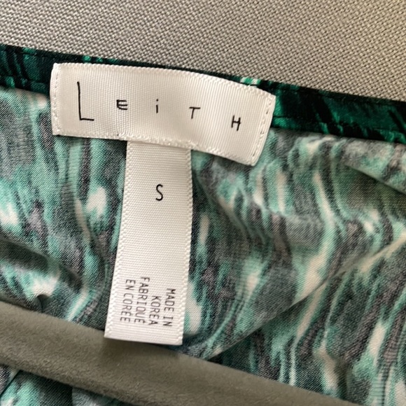 LEITH Nordstrom women’s  bodysuit Green/Black size Small - Picture 7 of 11